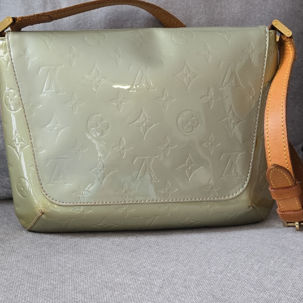 Louis Vuitton Taupe Vernis Monogram Shoulder Bag - Picture 7 of 15